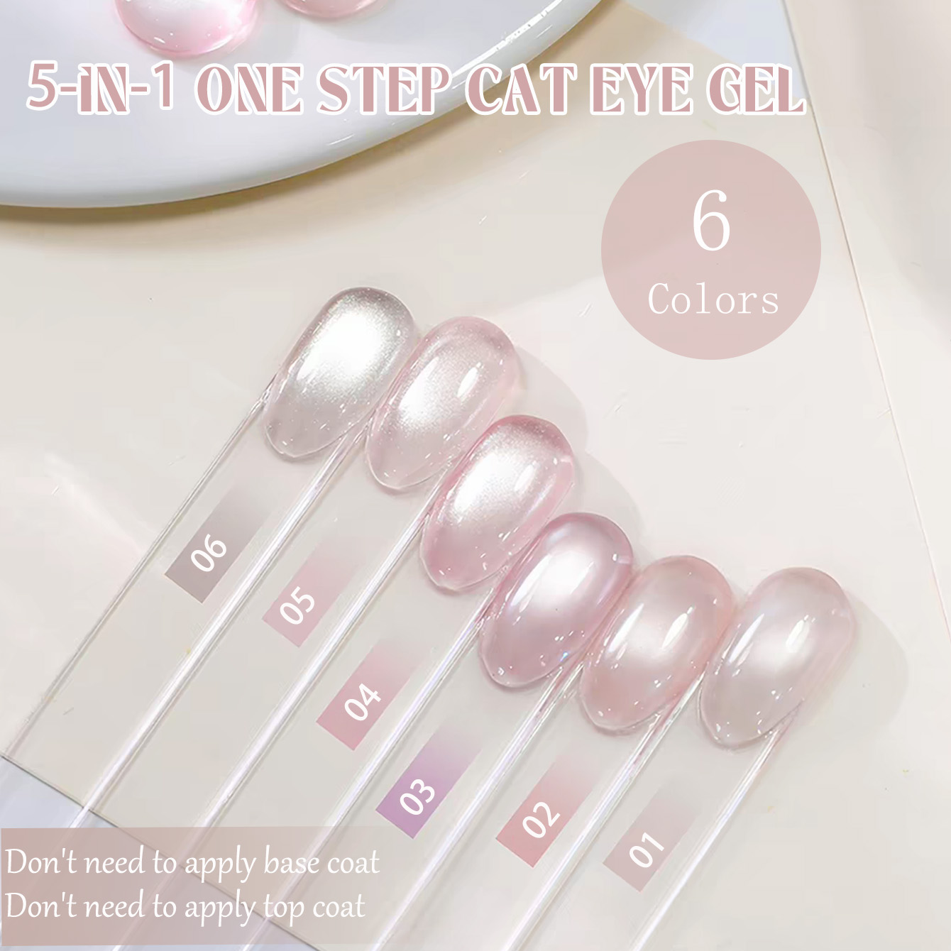 Nail Art One Stroke - SHAKA 1 Stück Eis-Transparenter 5-in-1 One-Step