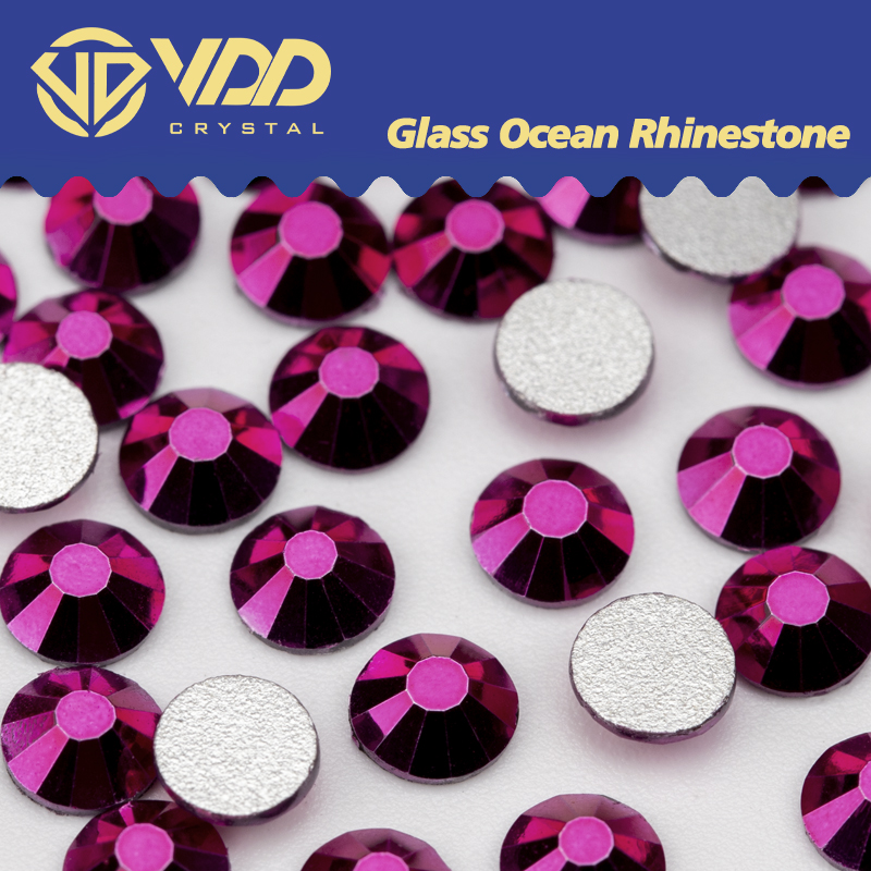 Nail Art Fuchsia - VDD 161 Metallic Fuchsia SS4-SS30 Glas