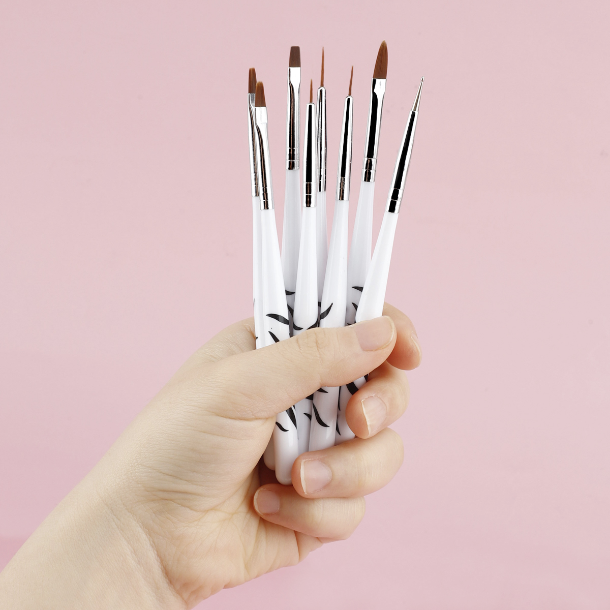 Nail Art Zebra Design - Zebra Griff Nagel Pinsel Set Für
