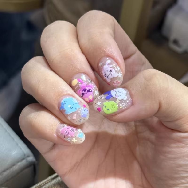 Nail Art Design - Heißer Verkauf Tamagotchi Paradise Happy Garden