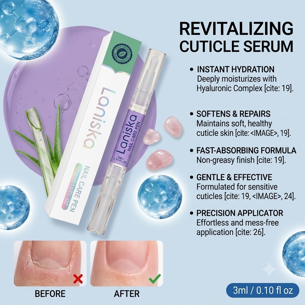 Cuticle Oil Pen - Laniska 3ml Teebaumöl Nagelpflege-Stift Nagelhautöl Reparatur-Serum