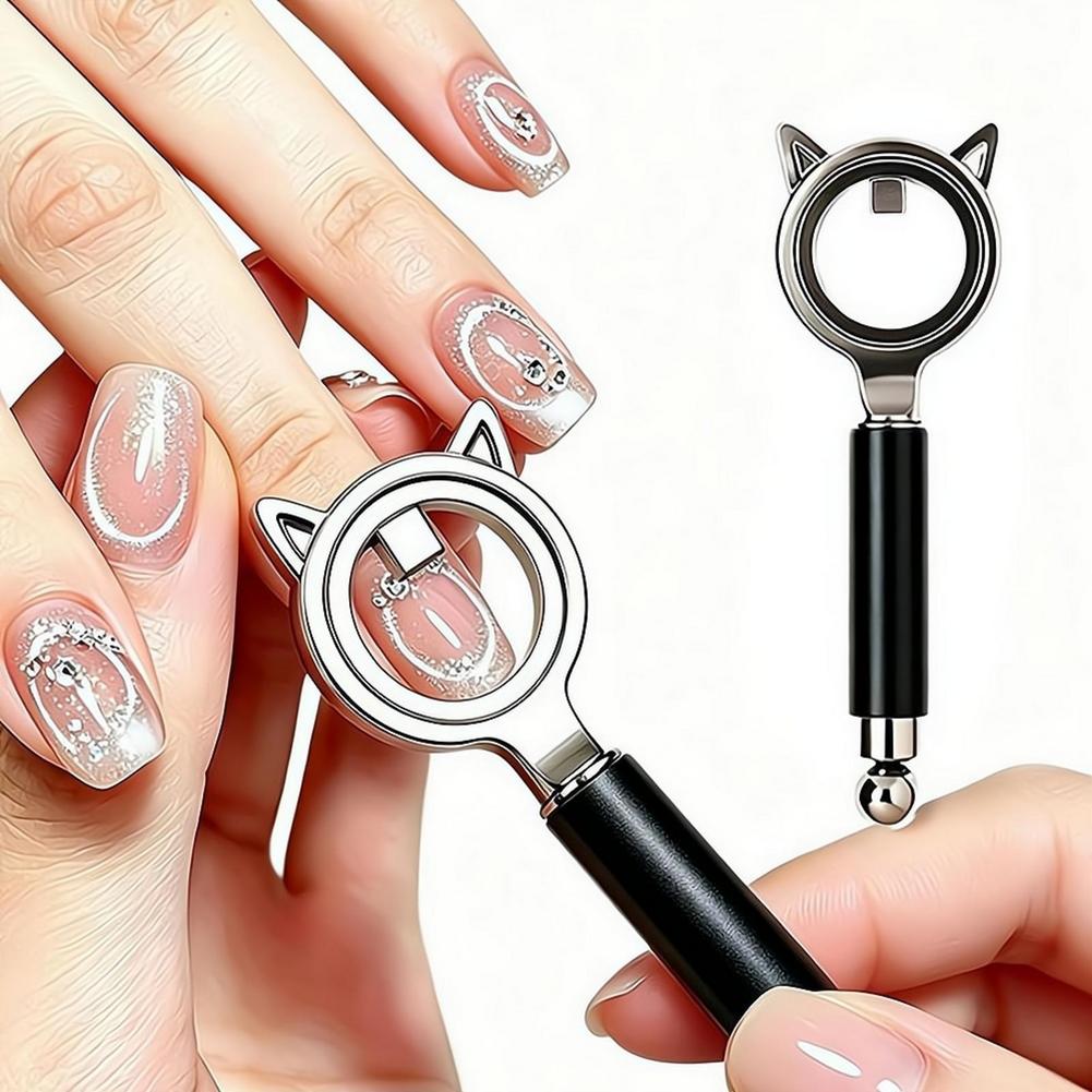 Nail Art One Stroke - Multifunktionaler Katzenaugen-Ringmagnet Professionelles Nagelkunst-Werkzeug für Sofortigen