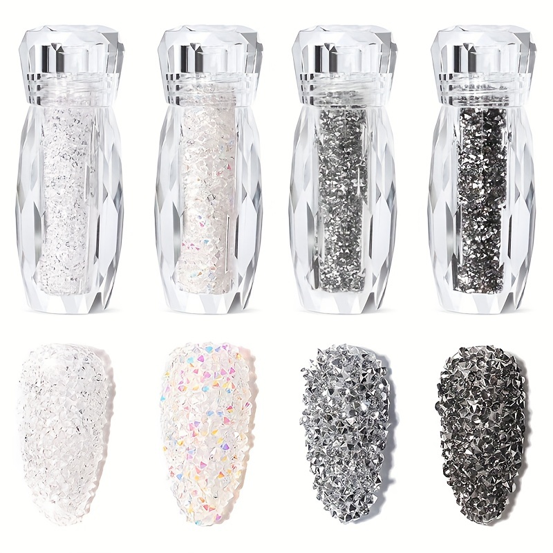 Nail Art Xmas - Glitzer Kaviar Nägel Strass Fee Mikro
