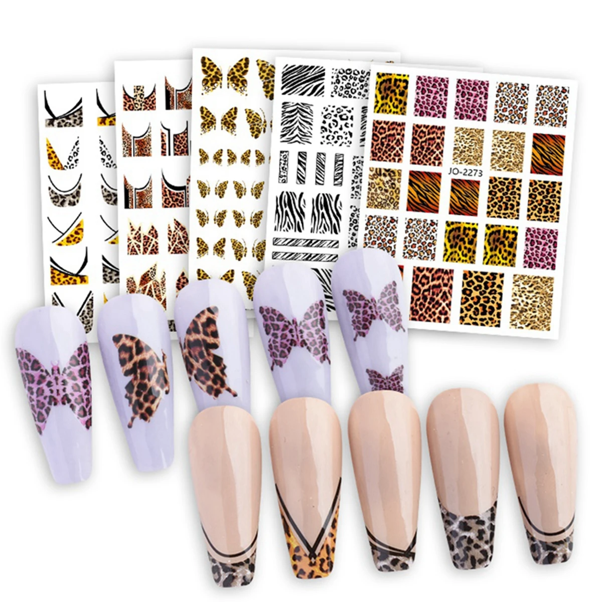 Nail Art Zebra Design - Leoparden muster Serie Nail Art Aufkleber