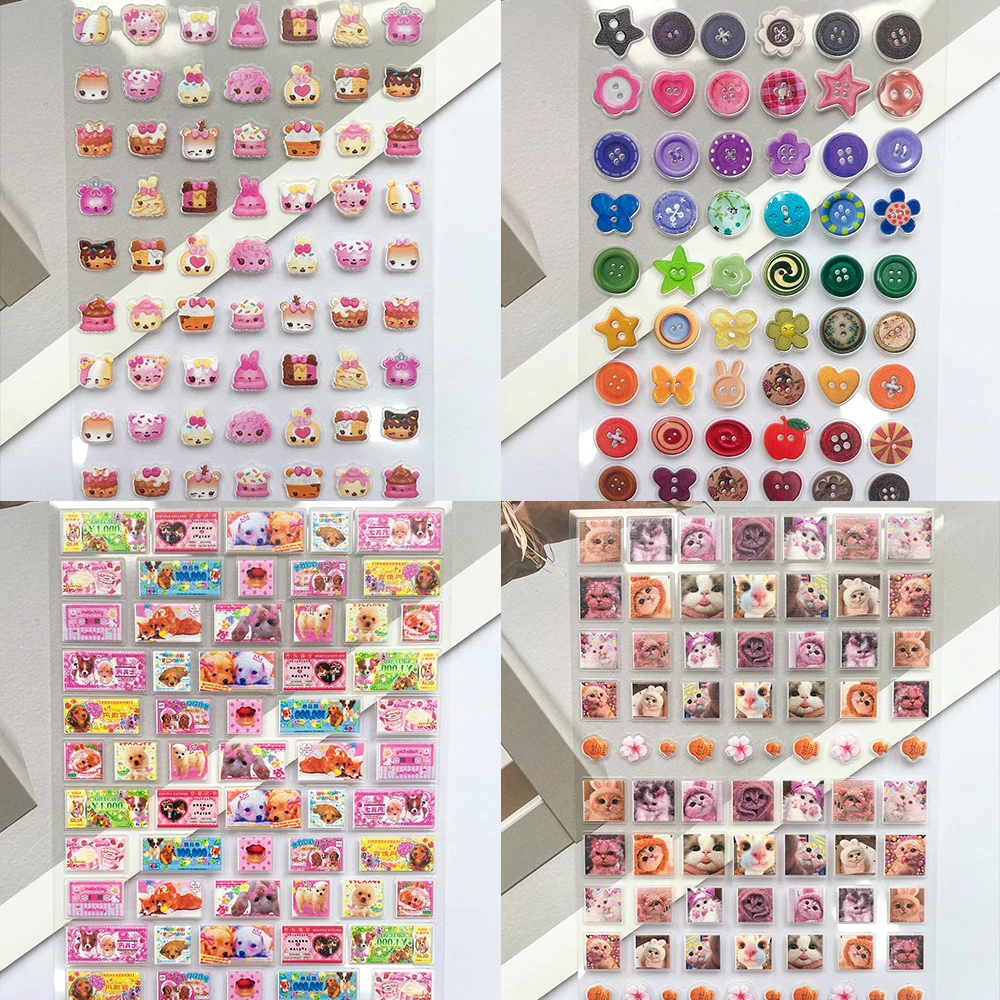 Nail Art Design - Mini PVC Lustige Katzen-Poster Aufkleber Nagelkunst