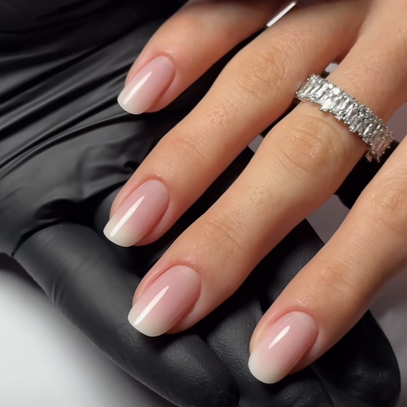 Nail Art Design - 24 Stück einfache Ballett-Glitzer-Abnehmbare Nägel mit