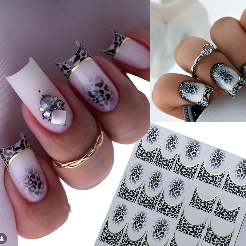 Nail Art Zebra Design - 1 stücke neue Tiger Zebra Leoparden