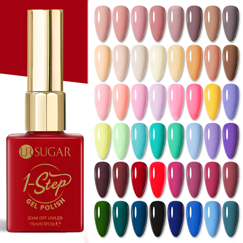 Nail Art One Stroke - UR SUGAR 15 ml 1-Stufen-Gel-Nagellack, 3-in-1,
