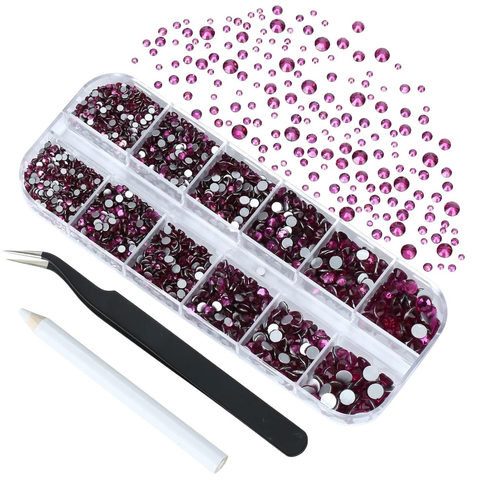 Meistverkaufte DIY Fuchsia Gla – Nail Art Fuchsia Bewertung und Preis