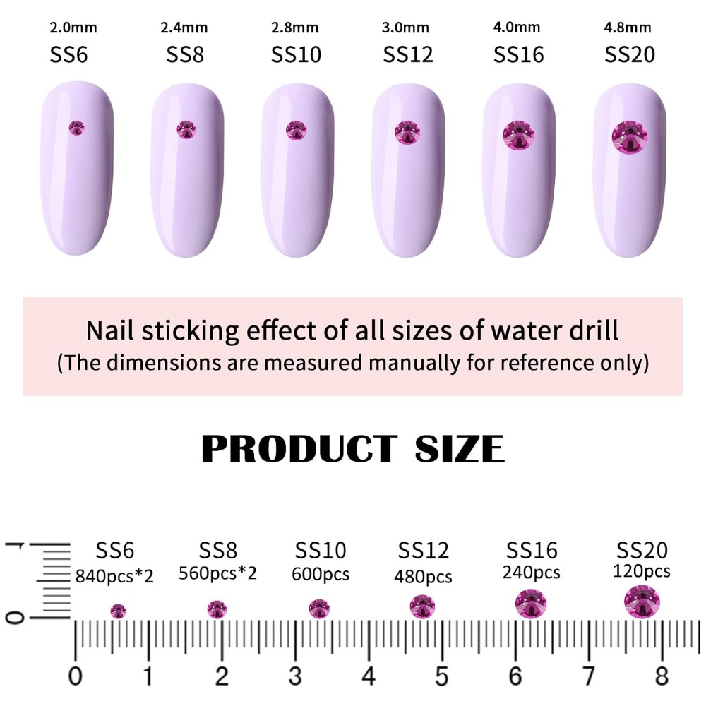 Meistverkaufte DIY Fuchsia Gla – Nail Art Fuchsia Bewertung und Preis
