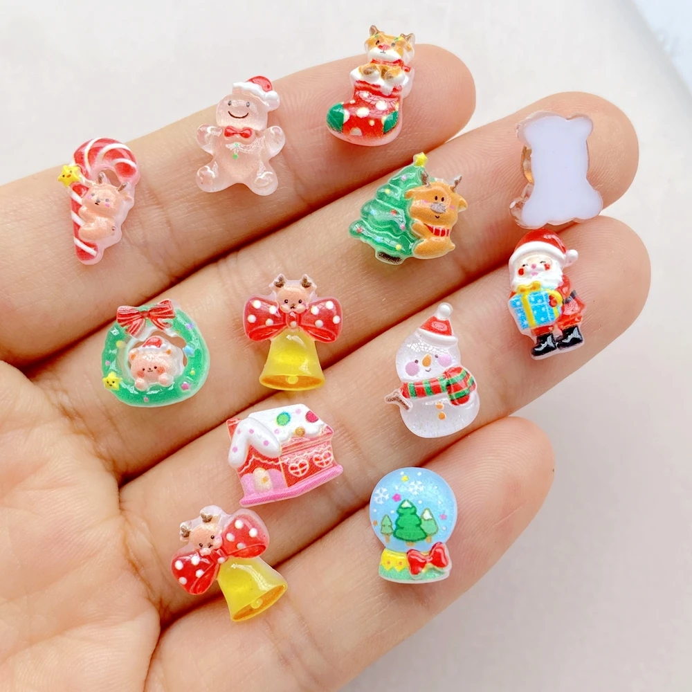 50 Stück Harz Mini Cartoon Wei – Nail Art Xmas Bewertung und Preis