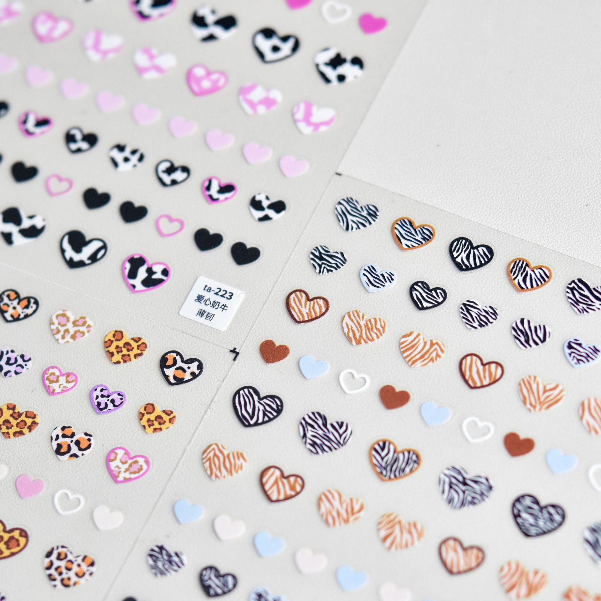 Tier gemusterte Liebe Herz Nag – Nail Art Zebra Design Bewertung und Preis