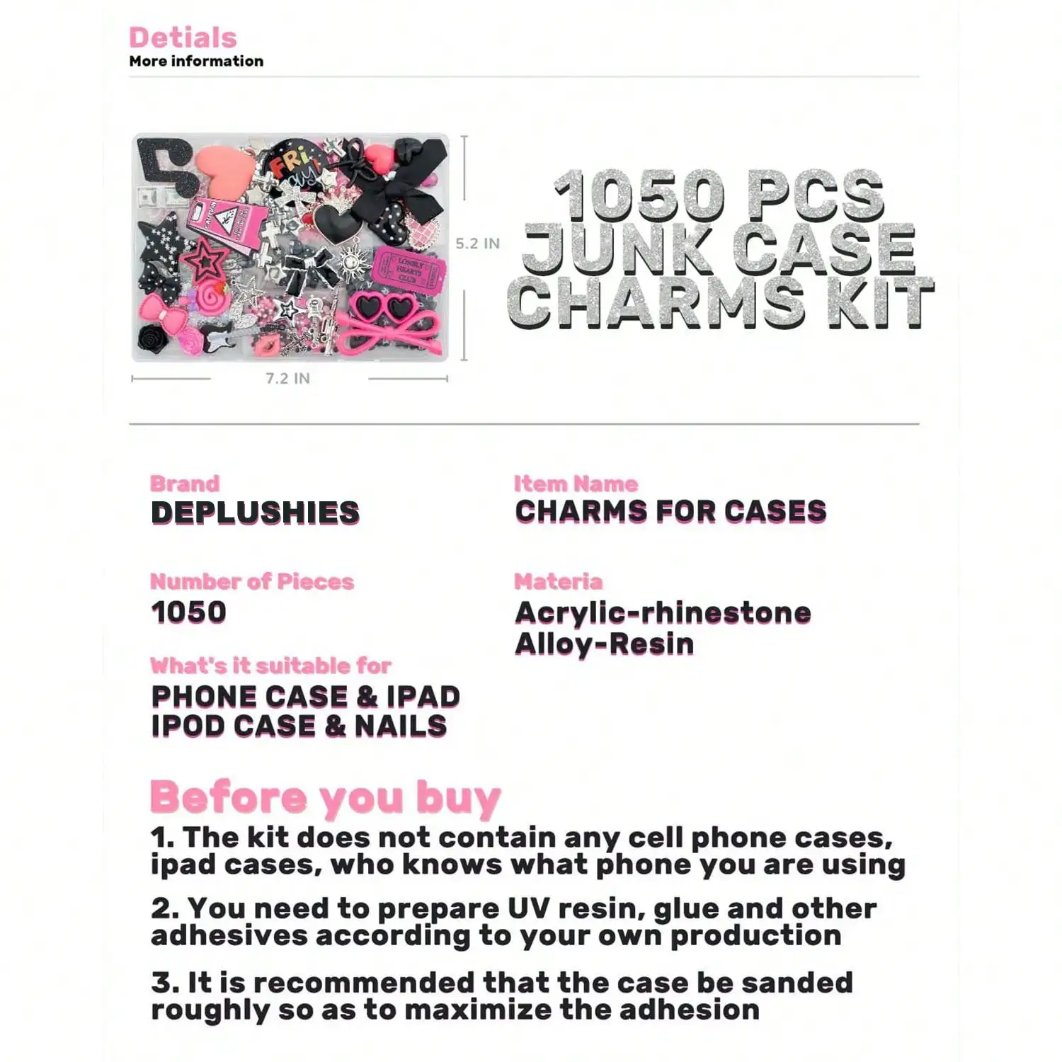 1050-teiliges Set mit Schmucka – Nail Art Design Bewertung und Preis