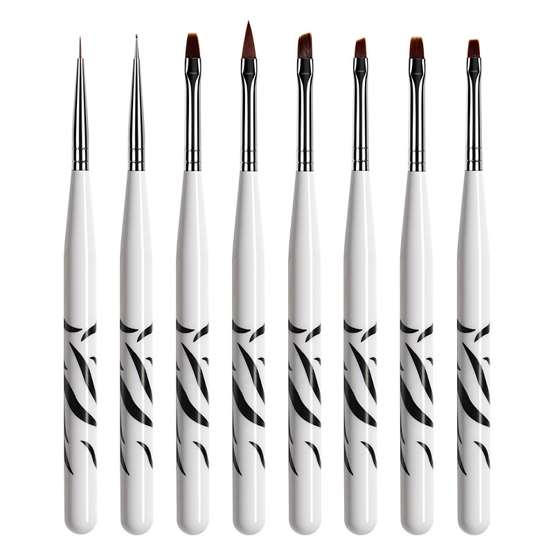 8-teiliges Nail-Art-Pinsel-Set – Nail Art Zebra Design Bewertung und Preis