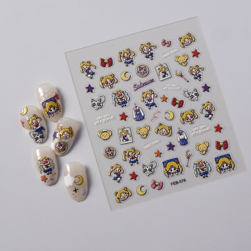 Neue Sailor Moon Anime-Aufkleb – Nail Art Quirky Bewertung und Preis