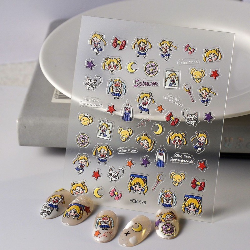 Neue Sailor Moon Anime-Aufkleb – Nail Art Quirky Bewertung und Preis