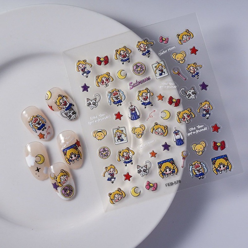 Neue Sailor Moon Anime-Aufkleb – Nail Art Quirky Bewertung und Preis