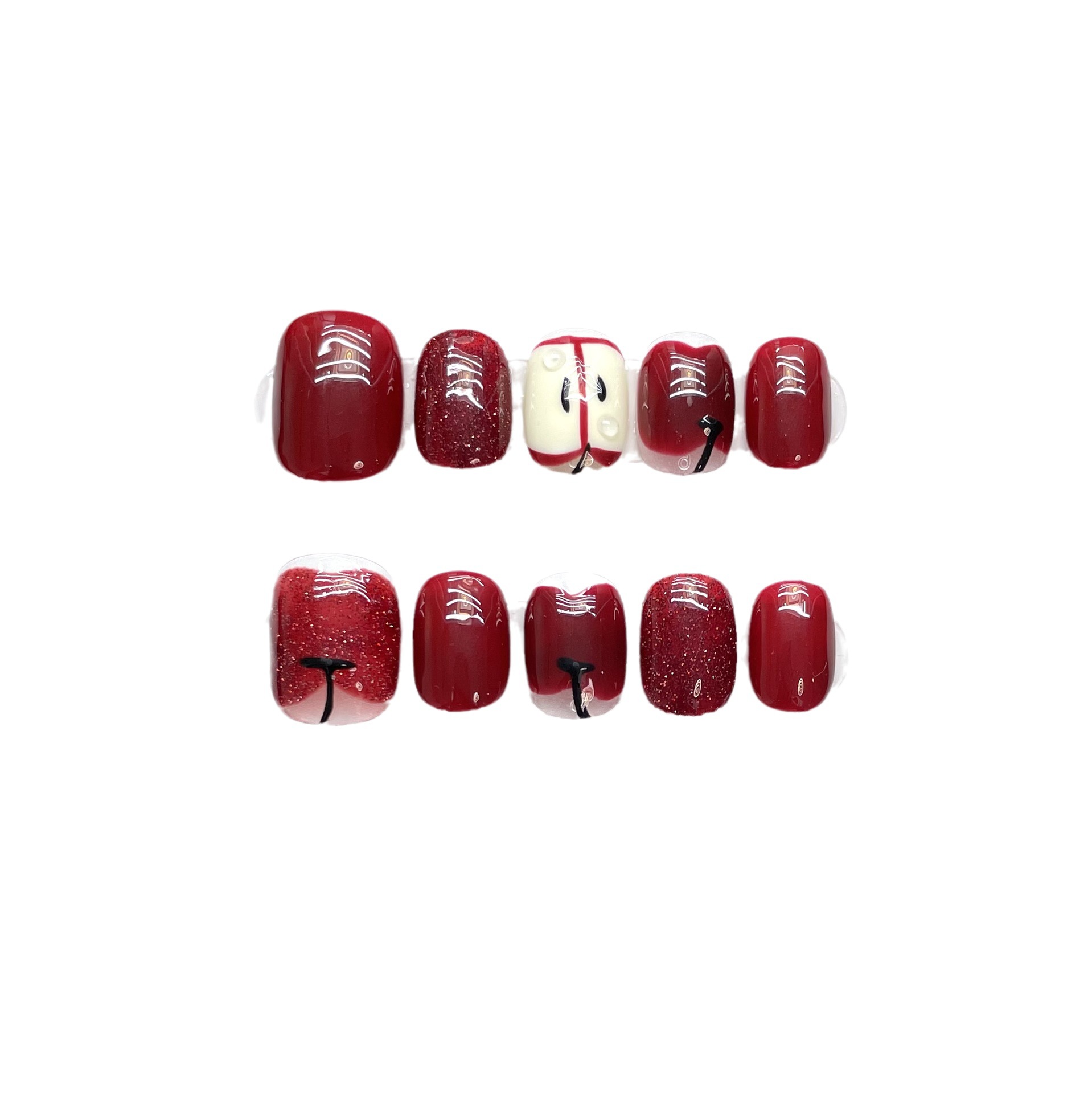 10 Stück luxuriöse handgeferti – Nail Adhesive Tab Bewertung und Preis