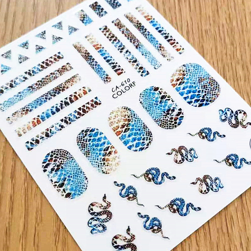 1 pc Schlange Zebra Haut Desig – Nail Art Zebra Design Bewertung und Preis