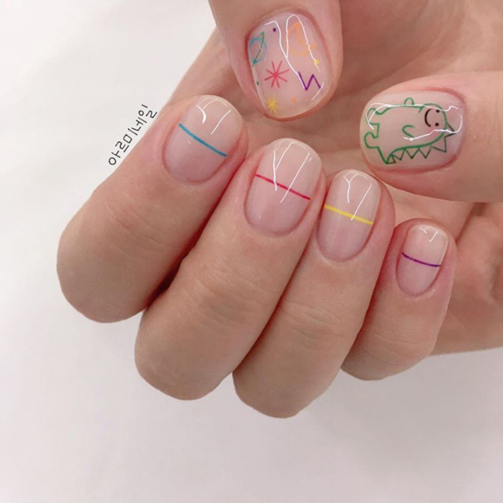 1 Stück Kawaii Dinosaurier Nag – Nail Art One Stroke Bewertung und Preis
