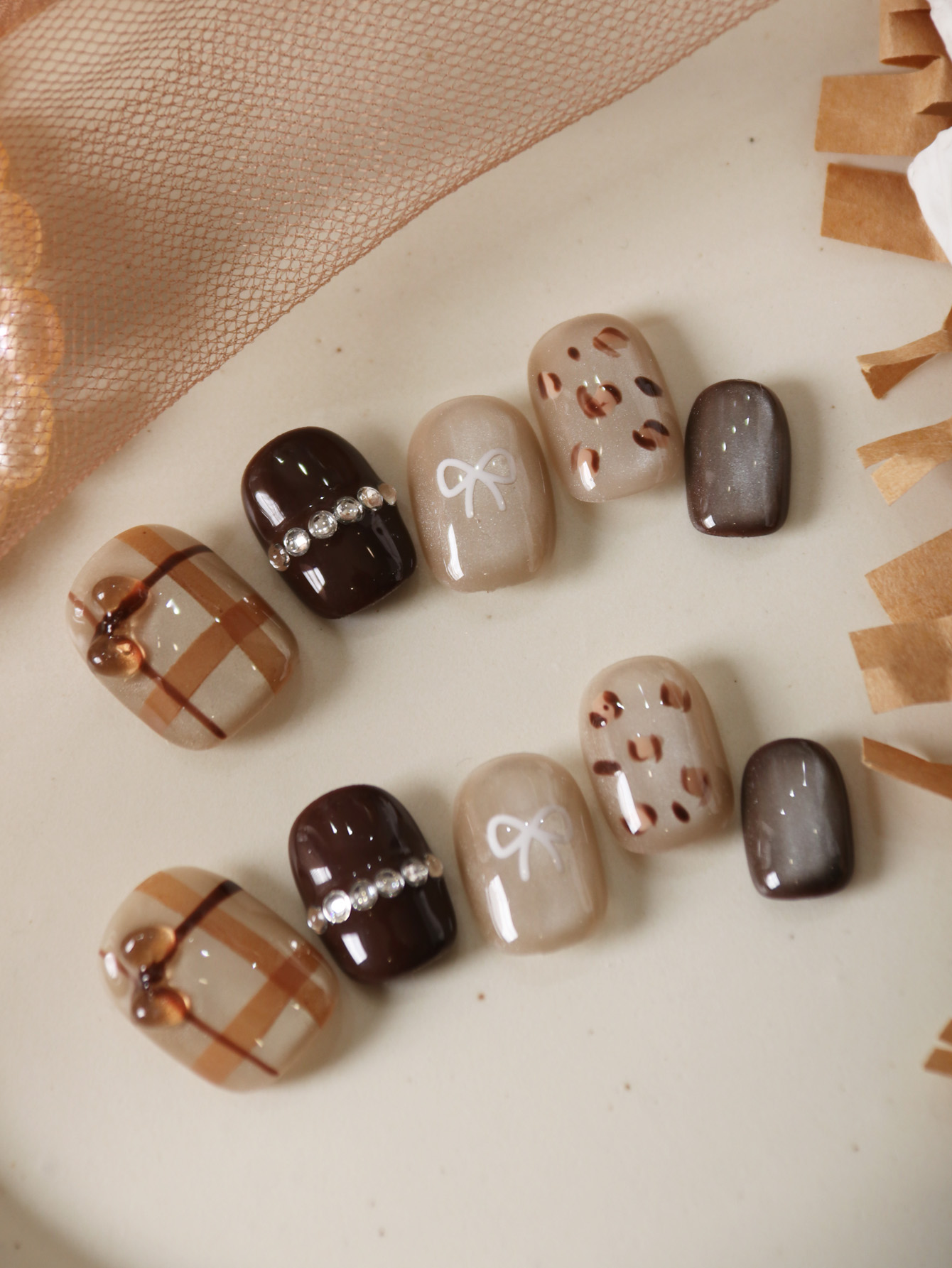 10 Stück Nägel zum Aufdrücken, – Nail Adhesive Tab Bewertung und Preis