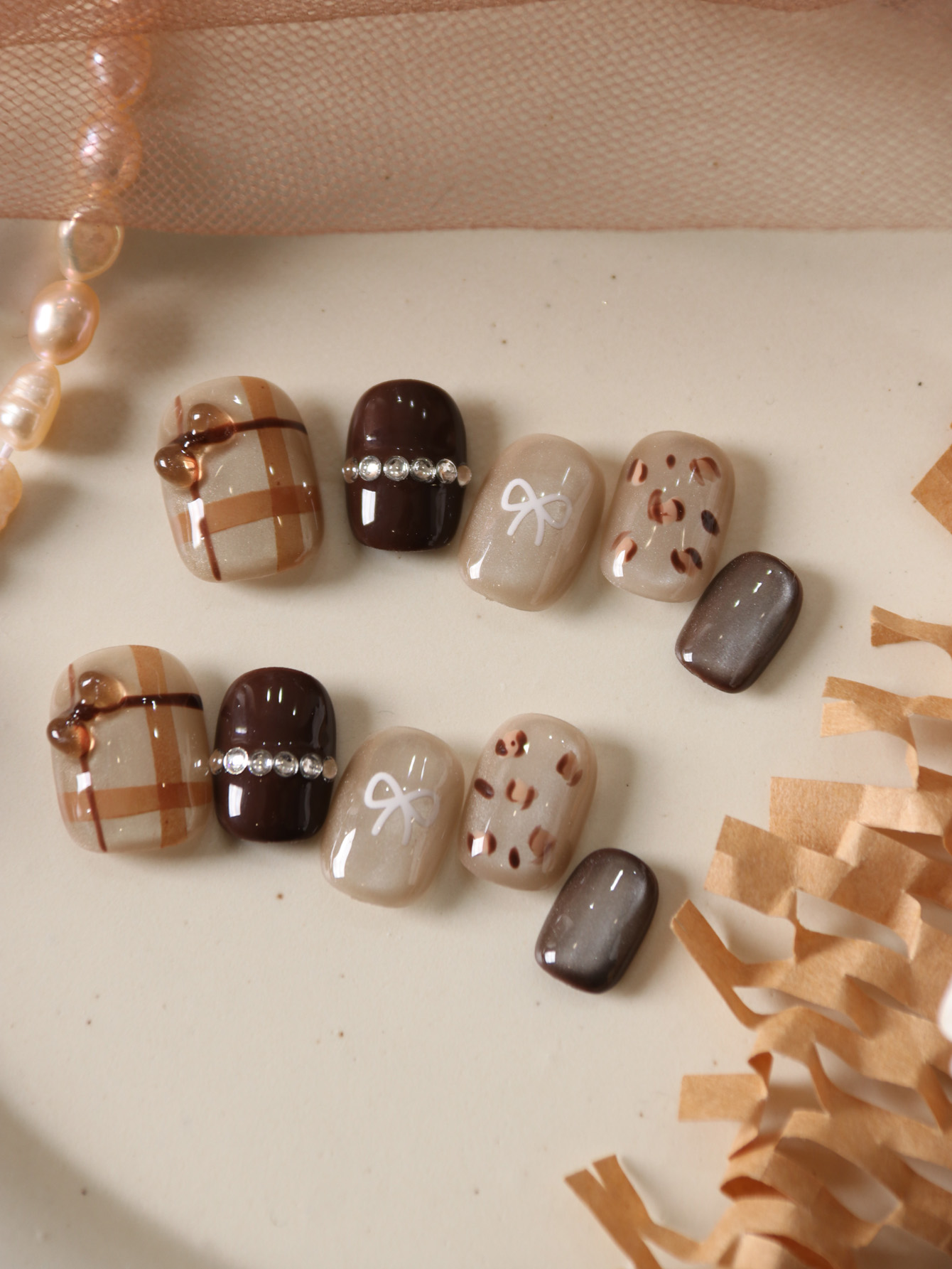 10 Stück Nägel zum Aufdrücken, – Nail Adhesive Tab Bewertung und Preis