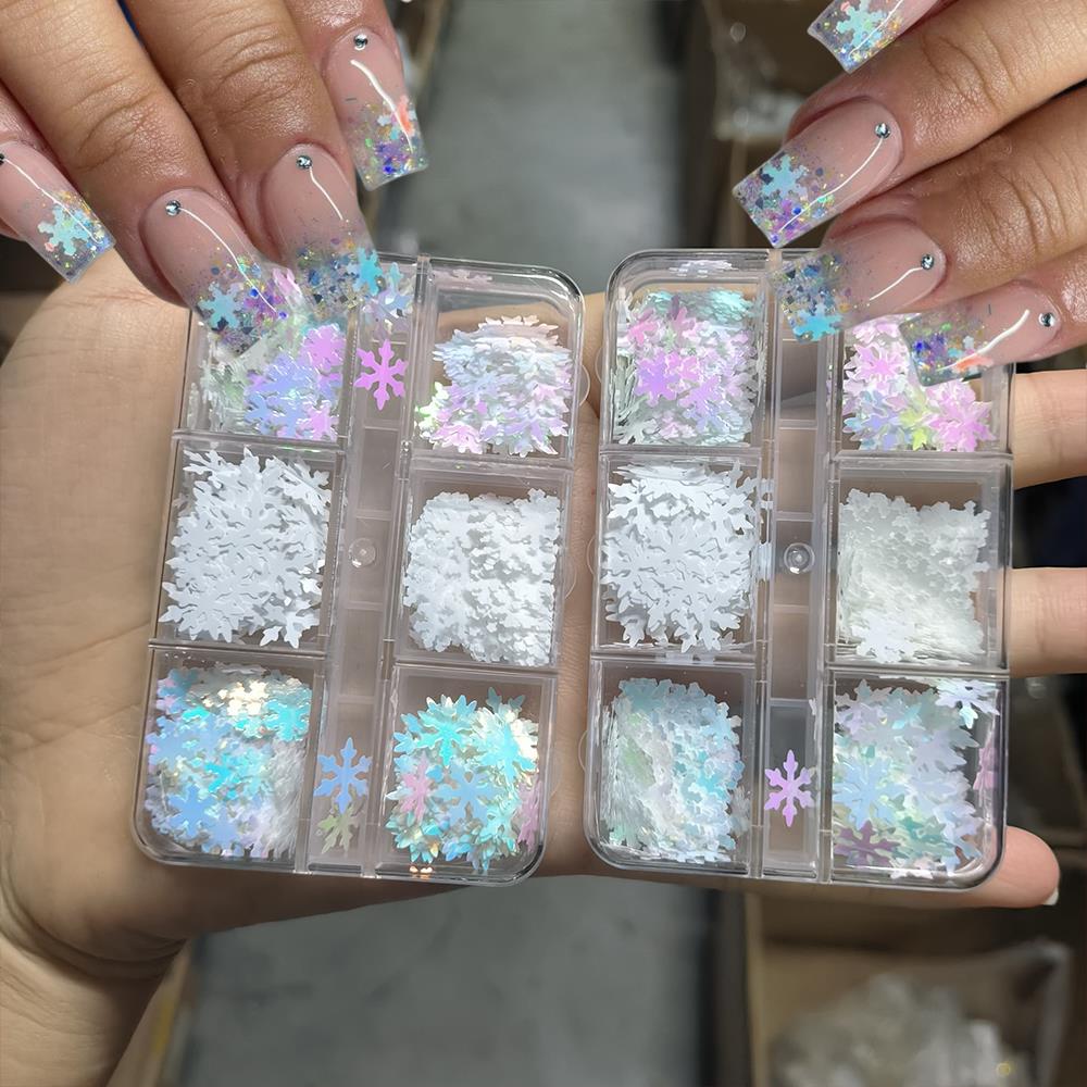 6/12Grids 3D Aurora Weihnachte – Nail Art Xmas Bewertung und Preis