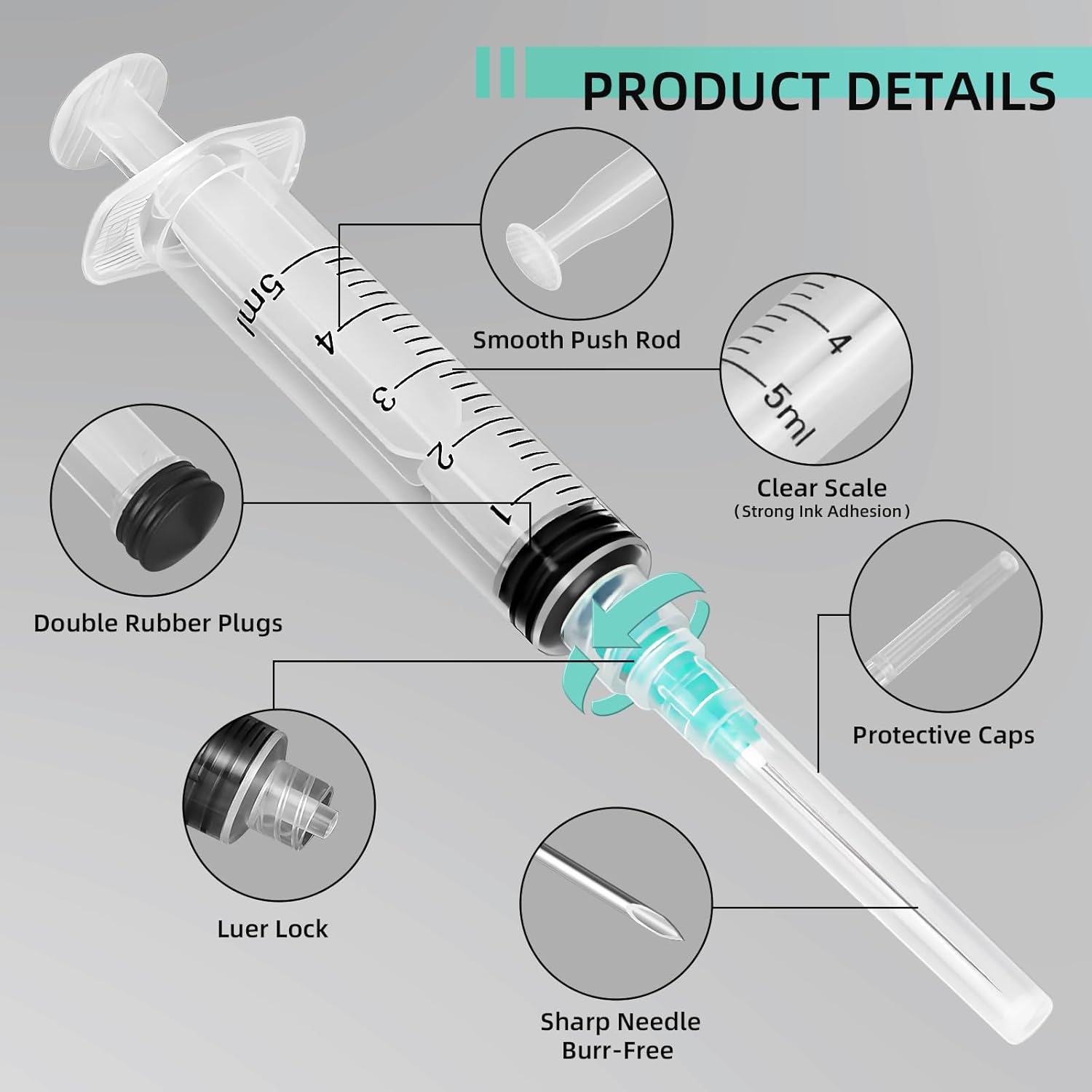 5ml Luer-Lock-Spritze, geeigne – Nail Art Quirky Bewertung und Preis