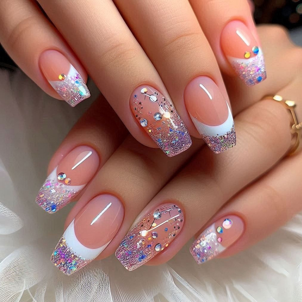 24 Stück/Set kurze mittelgroße – Nail Art Design Bewertung und Preis