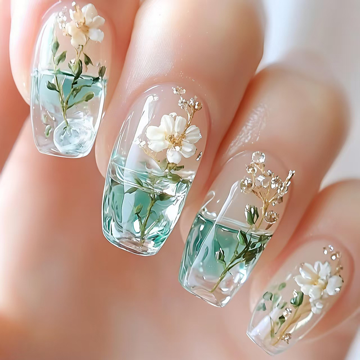 Mittellange künstliche Nägel f – Nail Art Design Bewertung und Preis