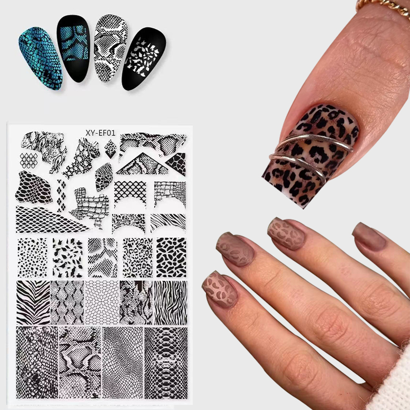 Neue Tier Bild Schlange Leopar – Nail Art Zebra Design Bewertung und Preis