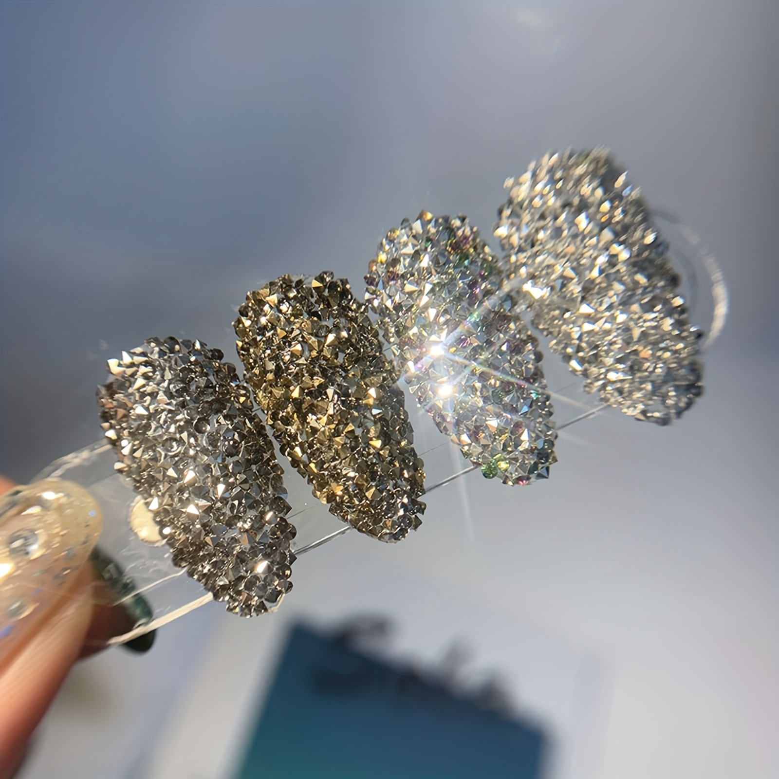 Glitzer Kaviar Nägel Strass Fe – Nail Art Xmas Bewertung und Preis
