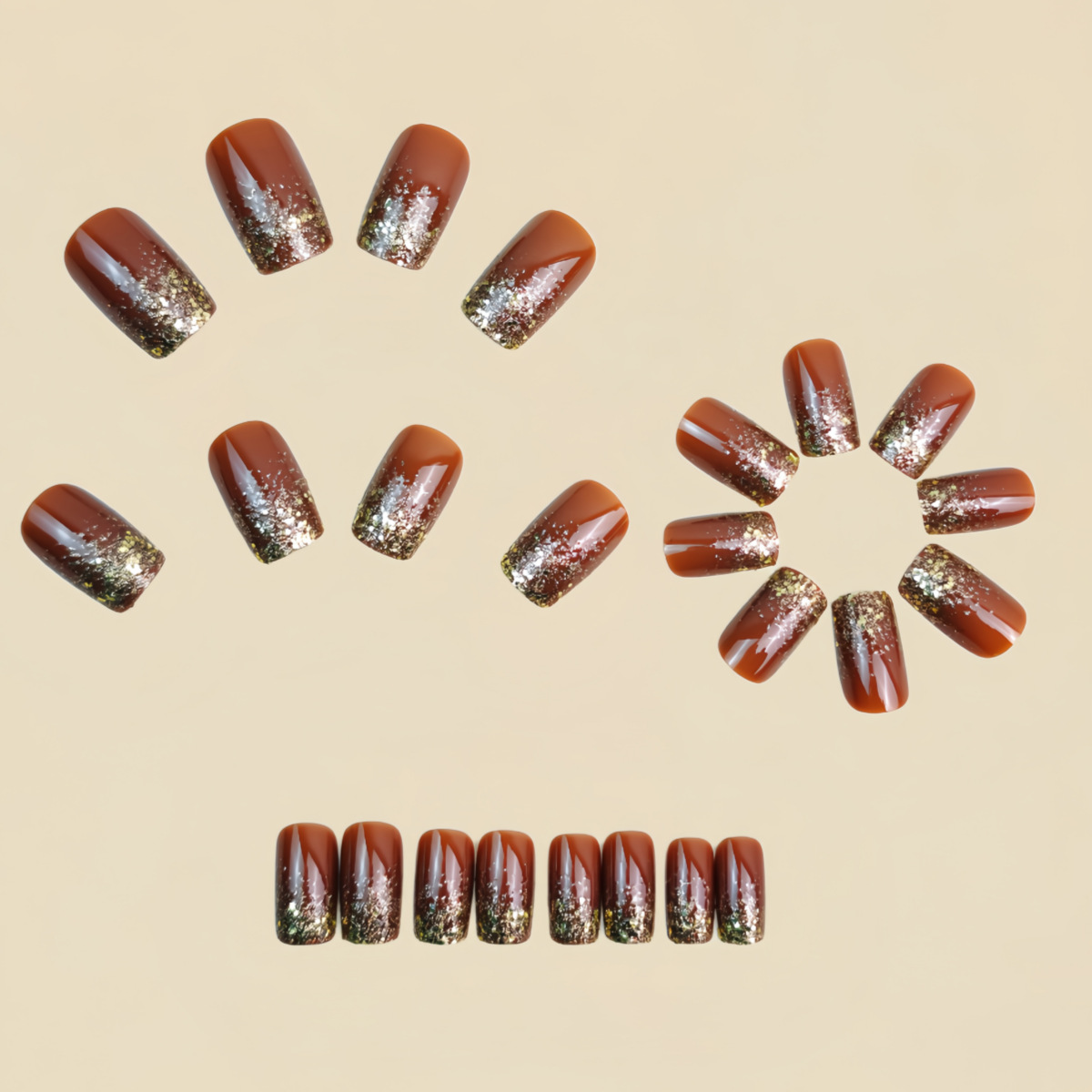 Kurze mittelgroße künstliche N – Nail Art Design Bewertung und Preis