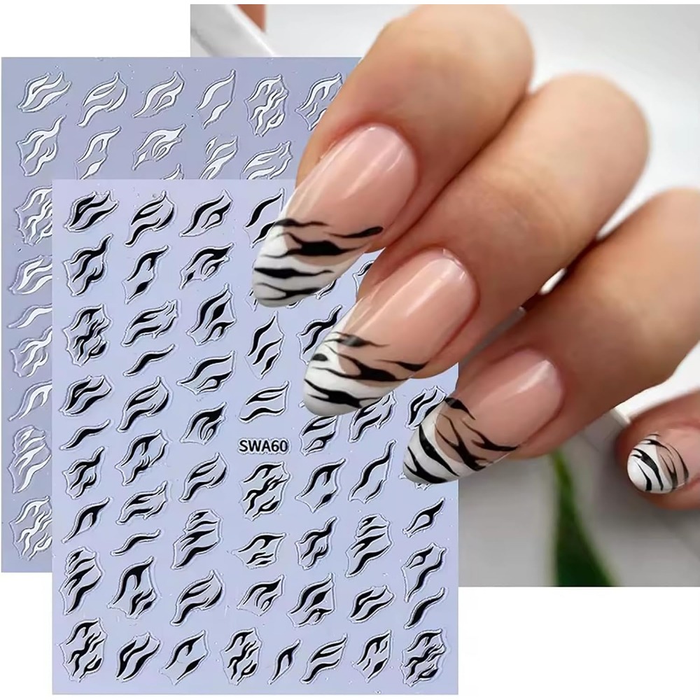 3D Zebra-Print Nagelaufkleber, – Nail Art Zebra Design Bewertung und Preis