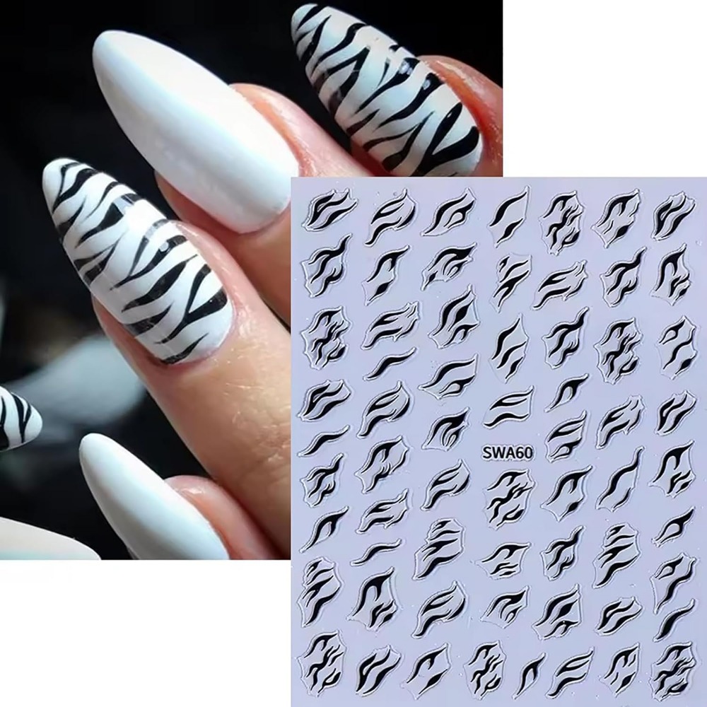 3D Zebra-Print Nagelaufkleber, – Nail Art Zebra Design Bewertung und Preis